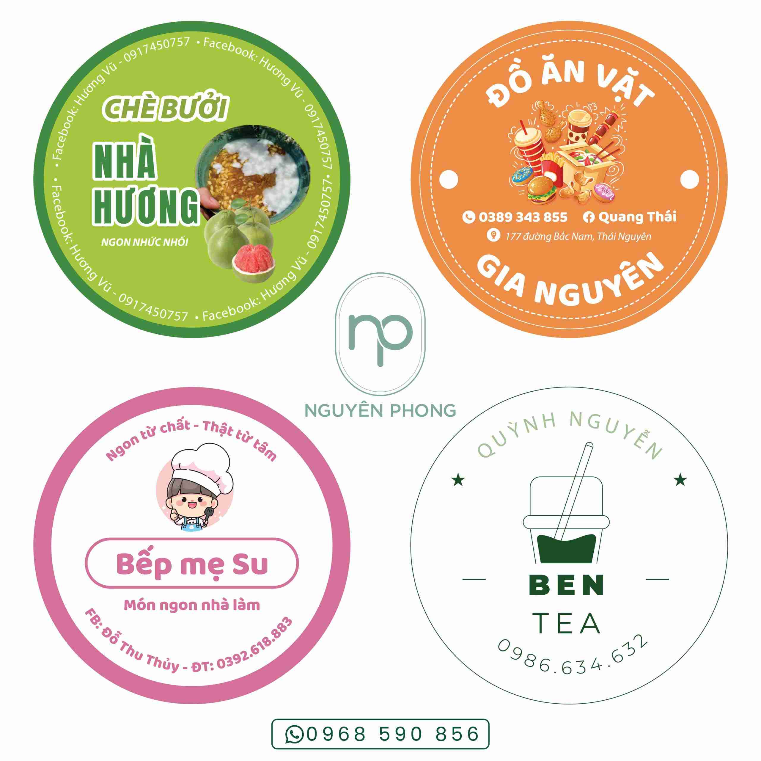 Bản mockup một số mẫu logo đơn giản